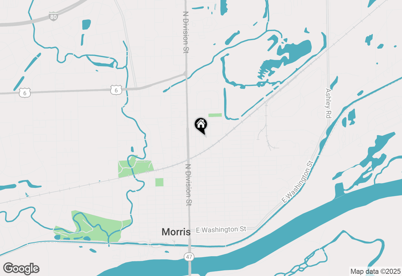 Map of 1128 Butler Street, Morris, IL 60450