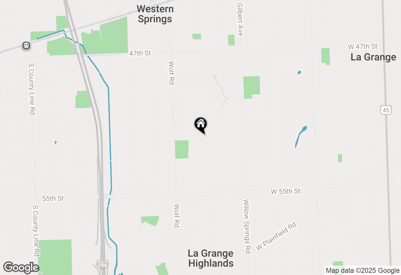 Map of 5124 Ellington Avenue, Western Springs, IL 60558