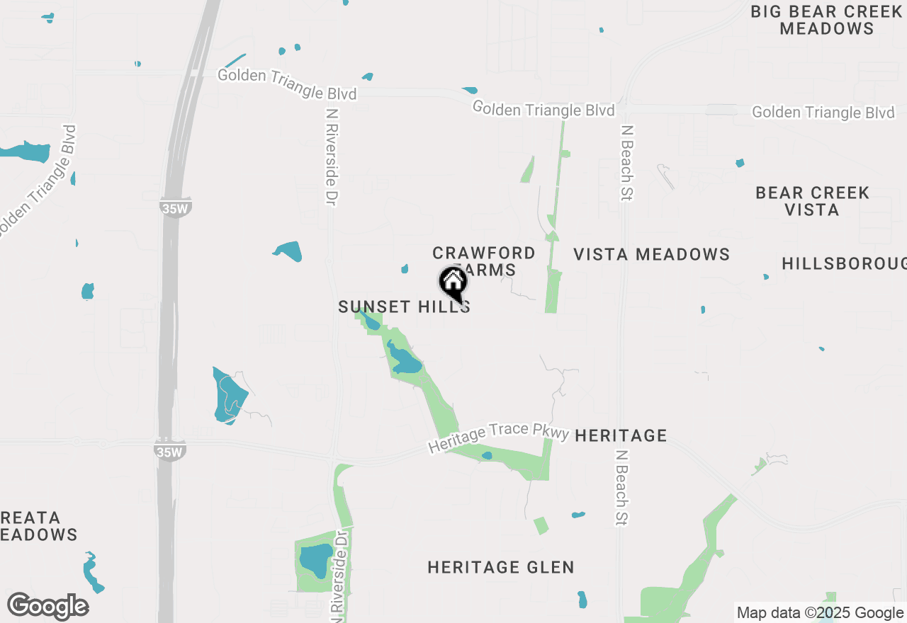 Map of 9921 Chadbourne Road, Fort Worth, TX 76244