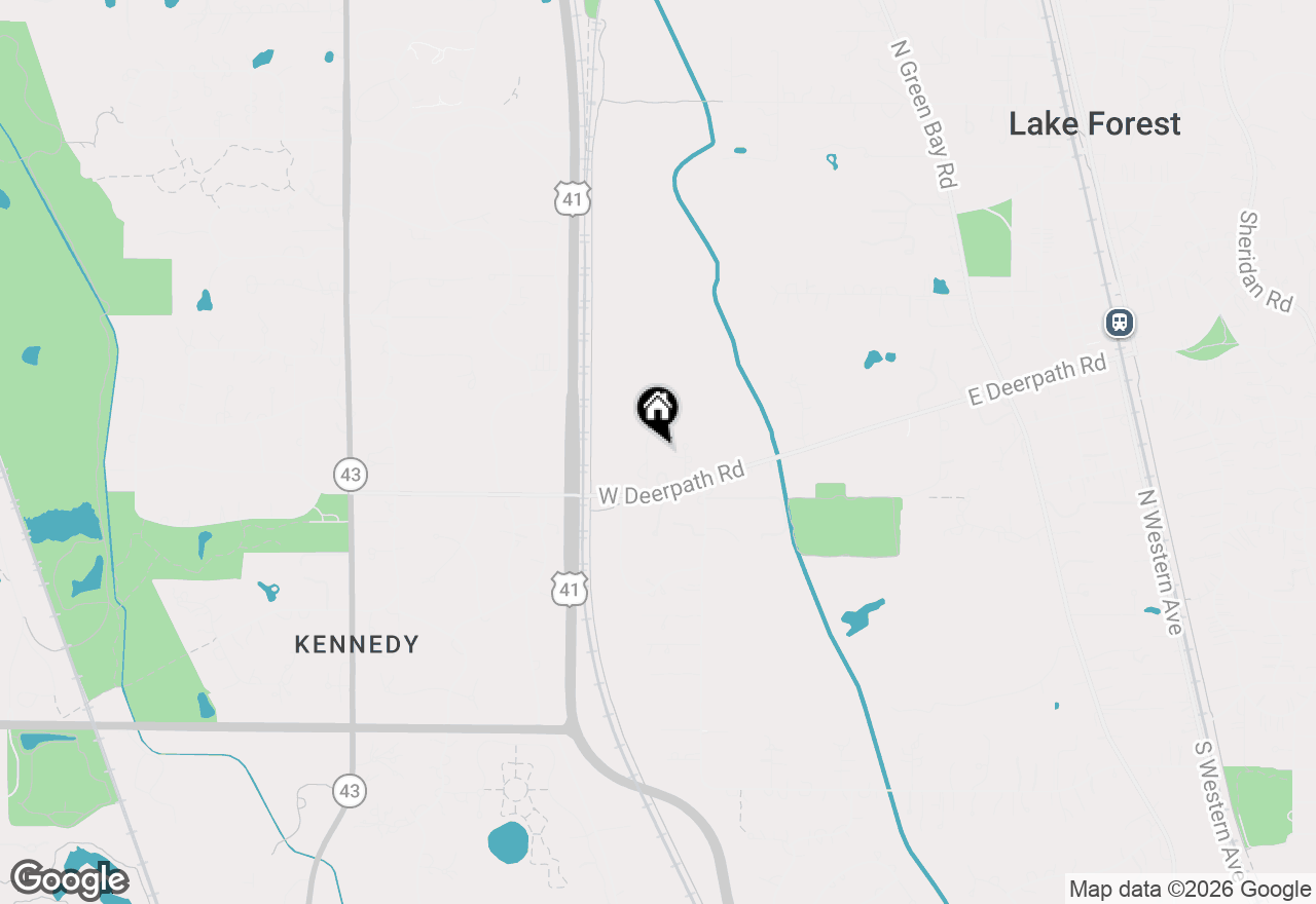 Map of 461 Clover Avenue, Lake Forest, IL 60045