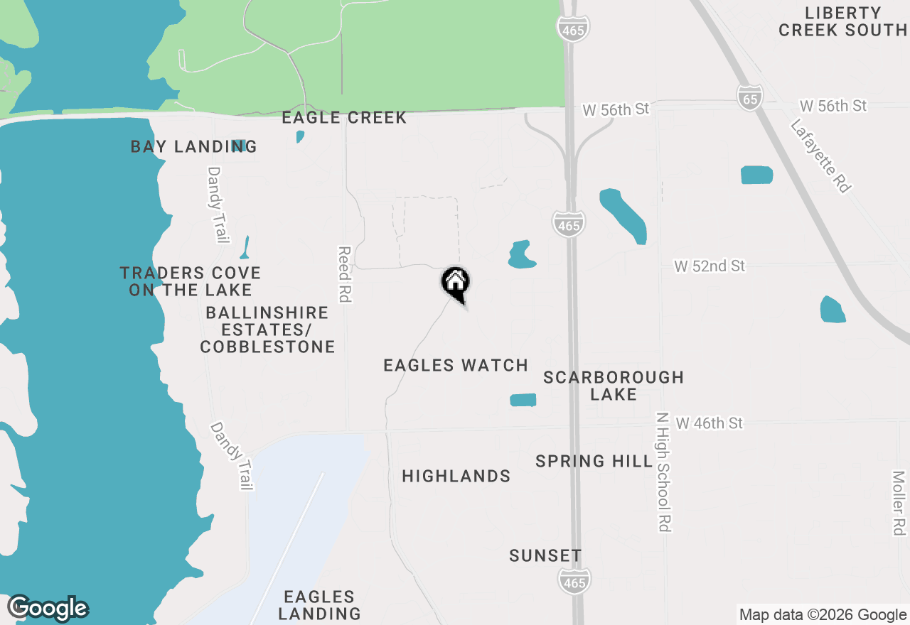 Map of 5016 Eagles Watch Drive, Indianapolis, IN 46254