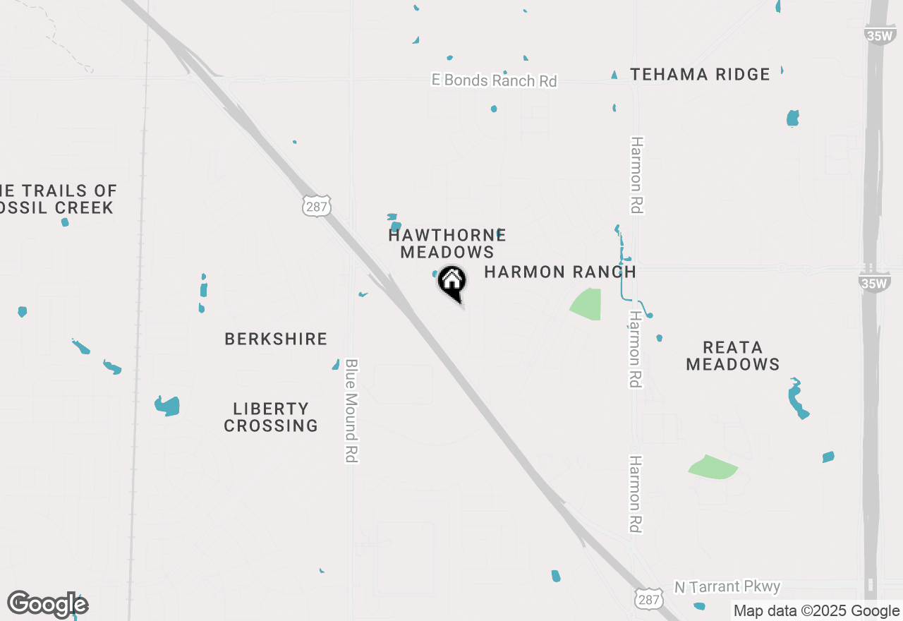 Map of 1128 Twin Brooks Lane, Fort Worth, TX 76177