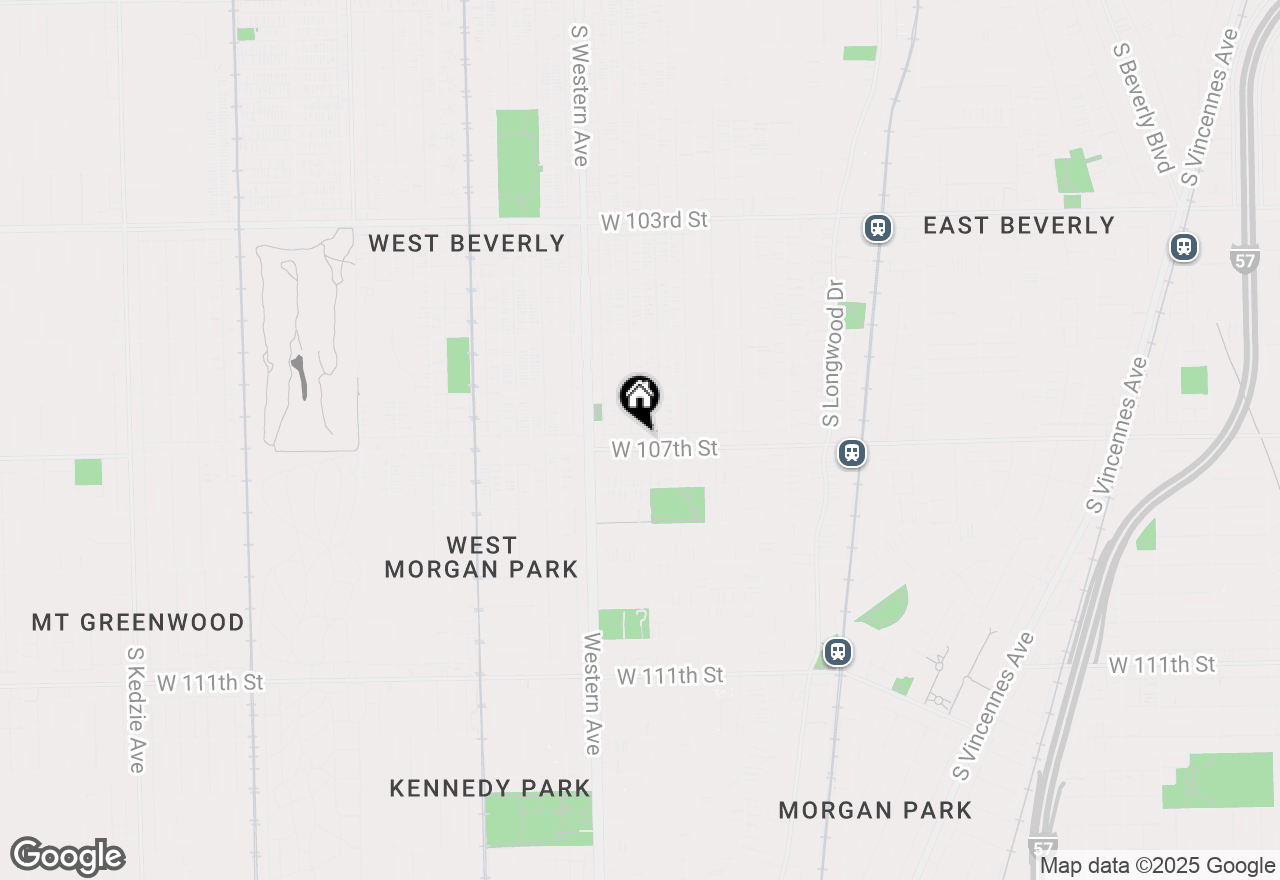 Map of 10656 S Oakley Avenue, Chicago, IL 60643