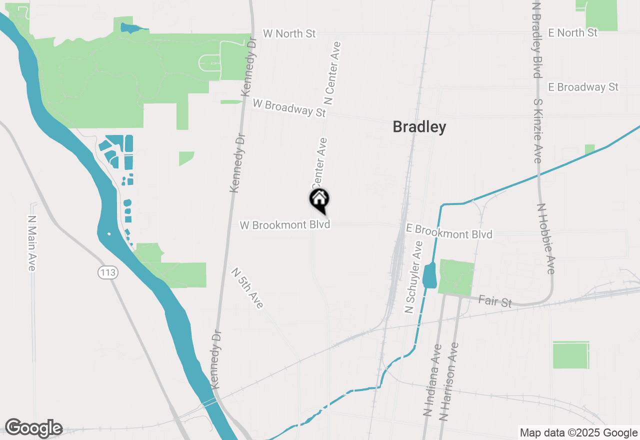 Map of 555 W Brookmont Boulevard, Bradley, IL 60915