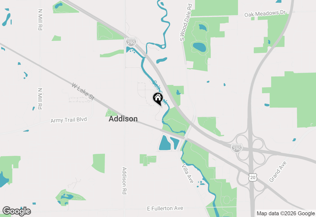 Map of 255 E Oak Street #12, Addison, IL 60101