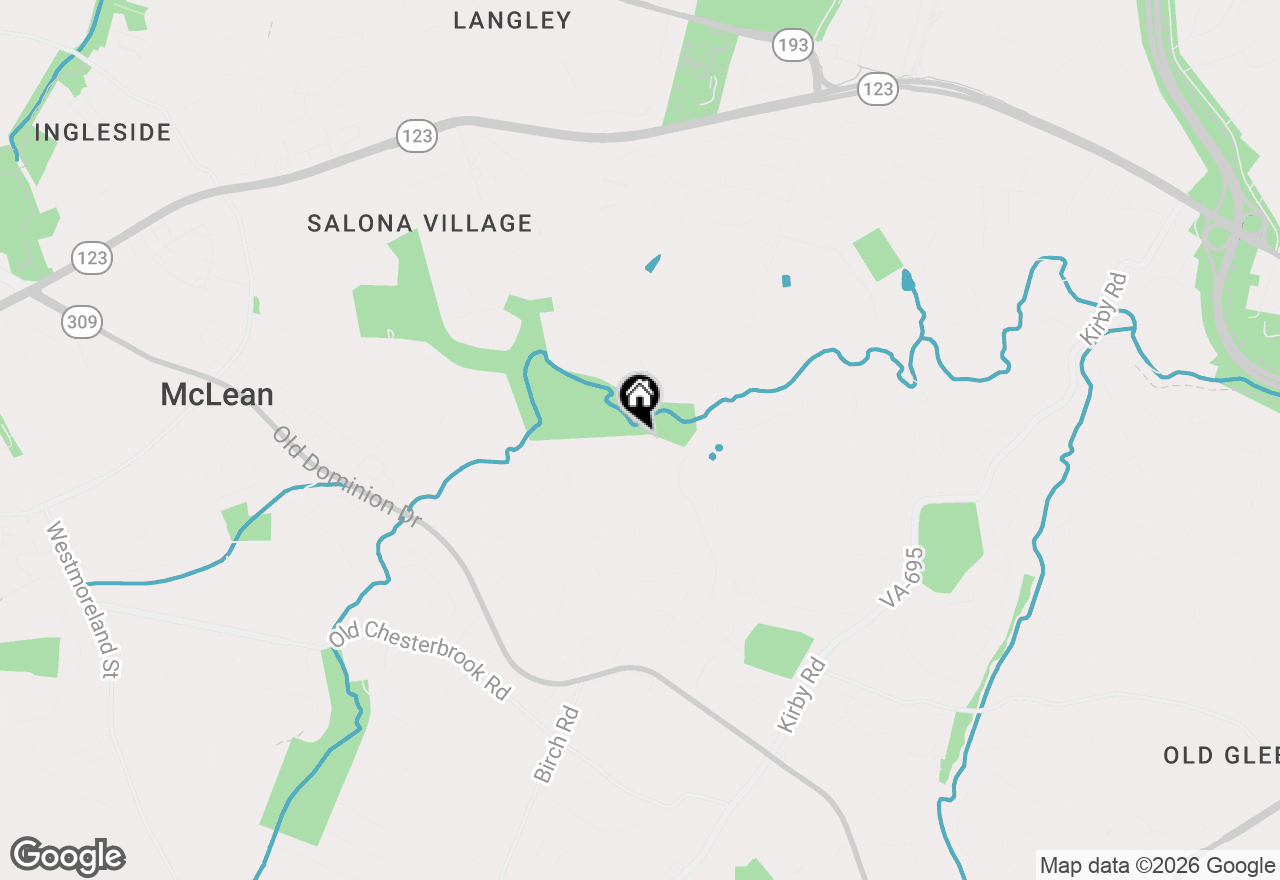 Map of 1554 Forest Villa Lane, Mclean, VA 22101