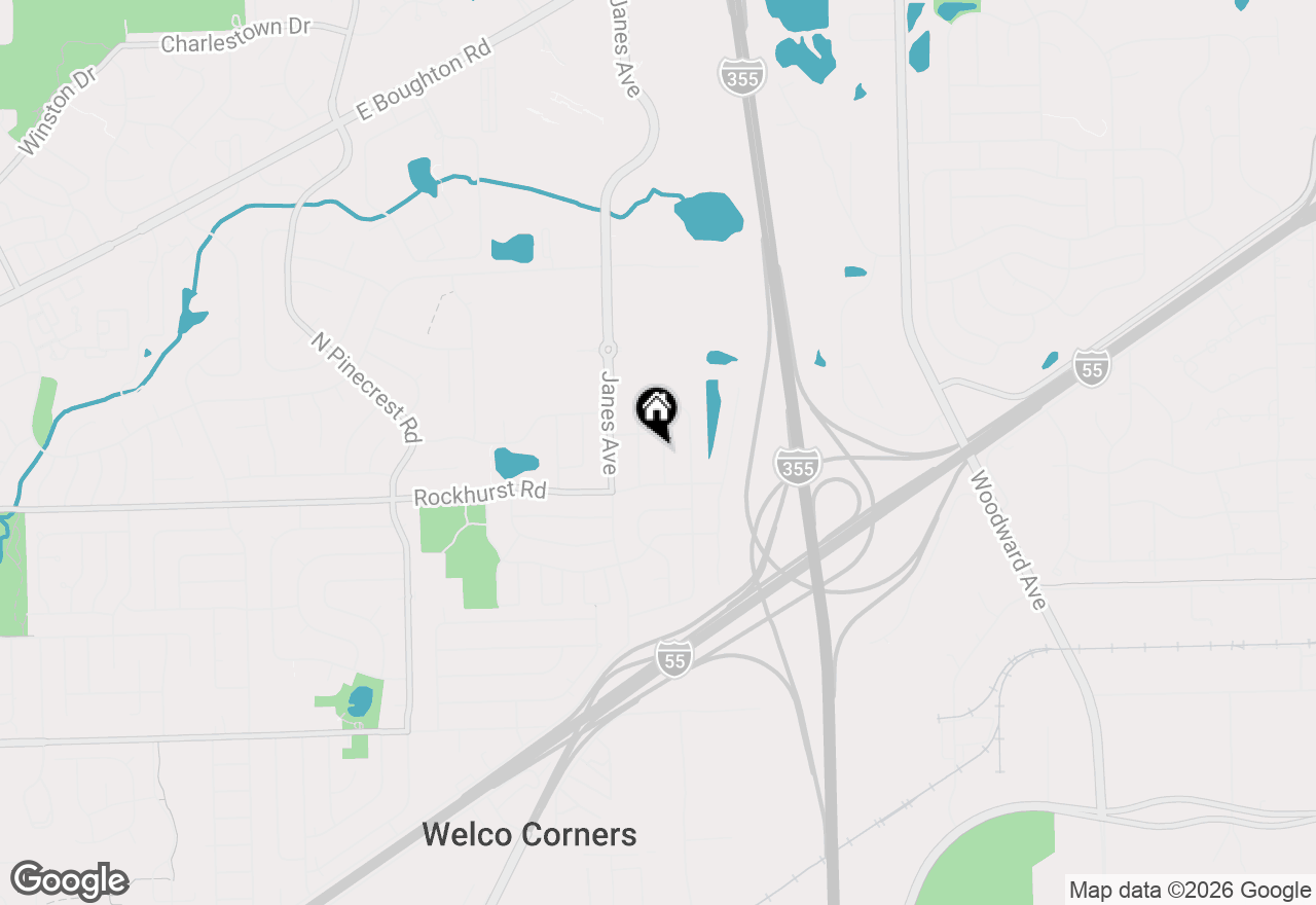 Map of 317 Homestead Drive, Bolingbrook, IL 60440