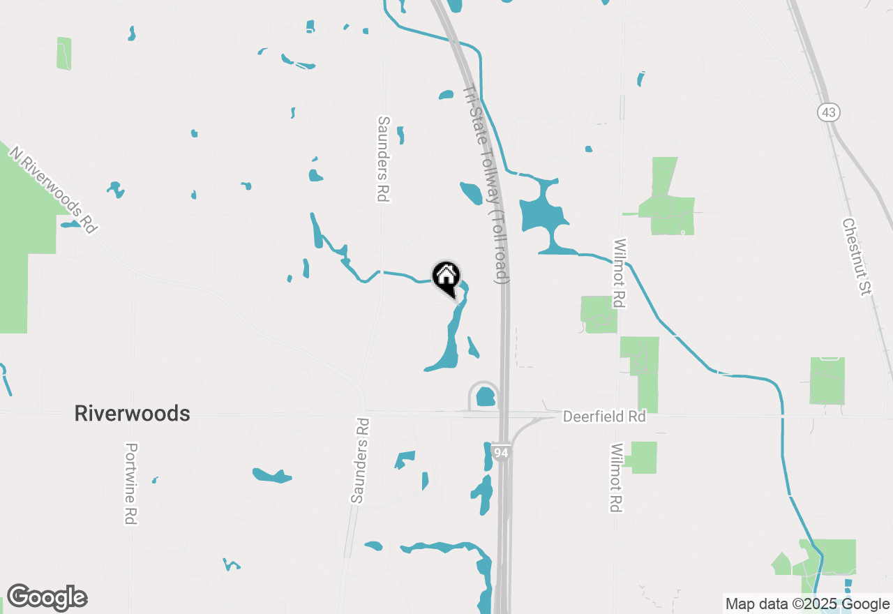 Map of 1071 Oakhurst Lane, Riverwoods, IL 60015