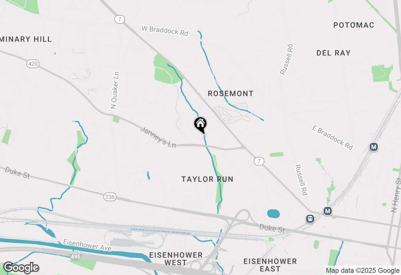 Map of 908 W Taylor Run Parkway, Alexandria, VA 22302