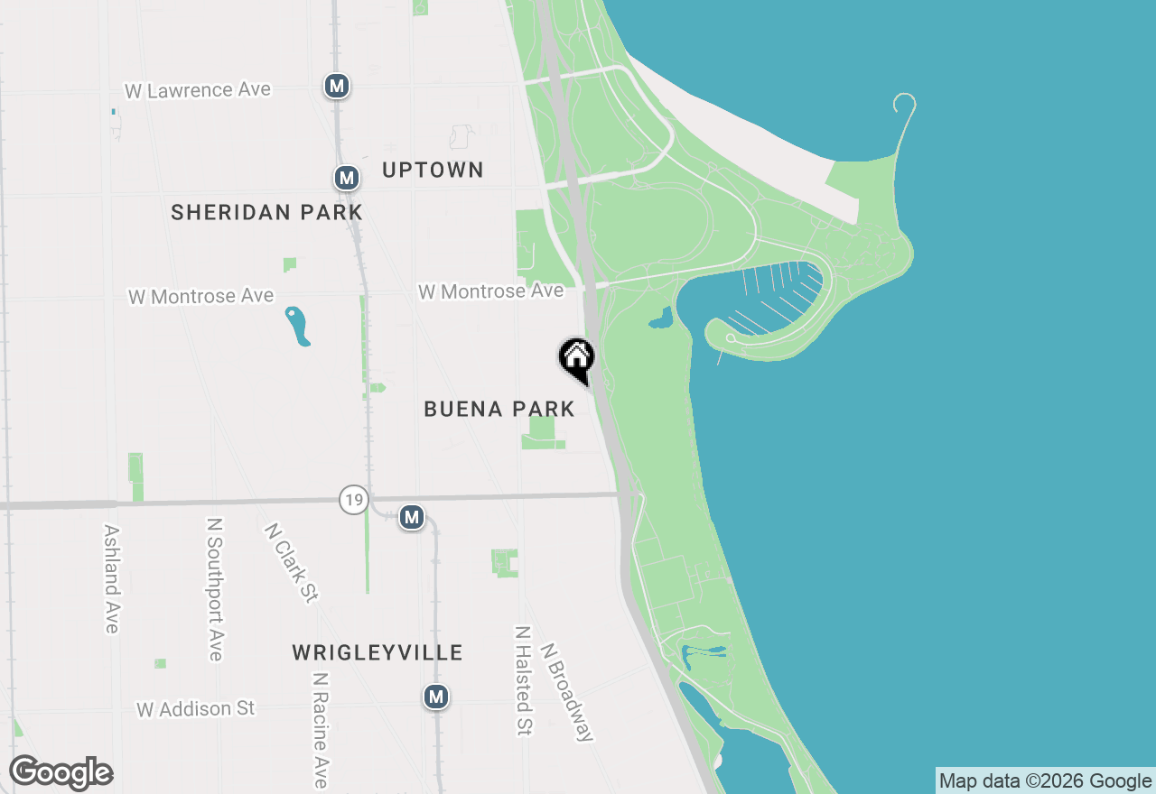 Map of 4180 N Marine Drive #1405, Chicago, IL 60613