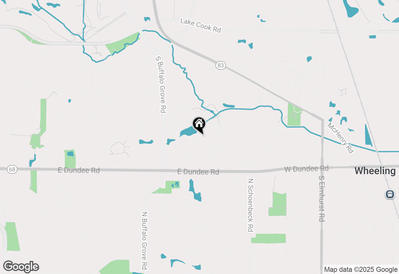 Map of 1502 Seville Court #D1, Wheeling, IL 60090