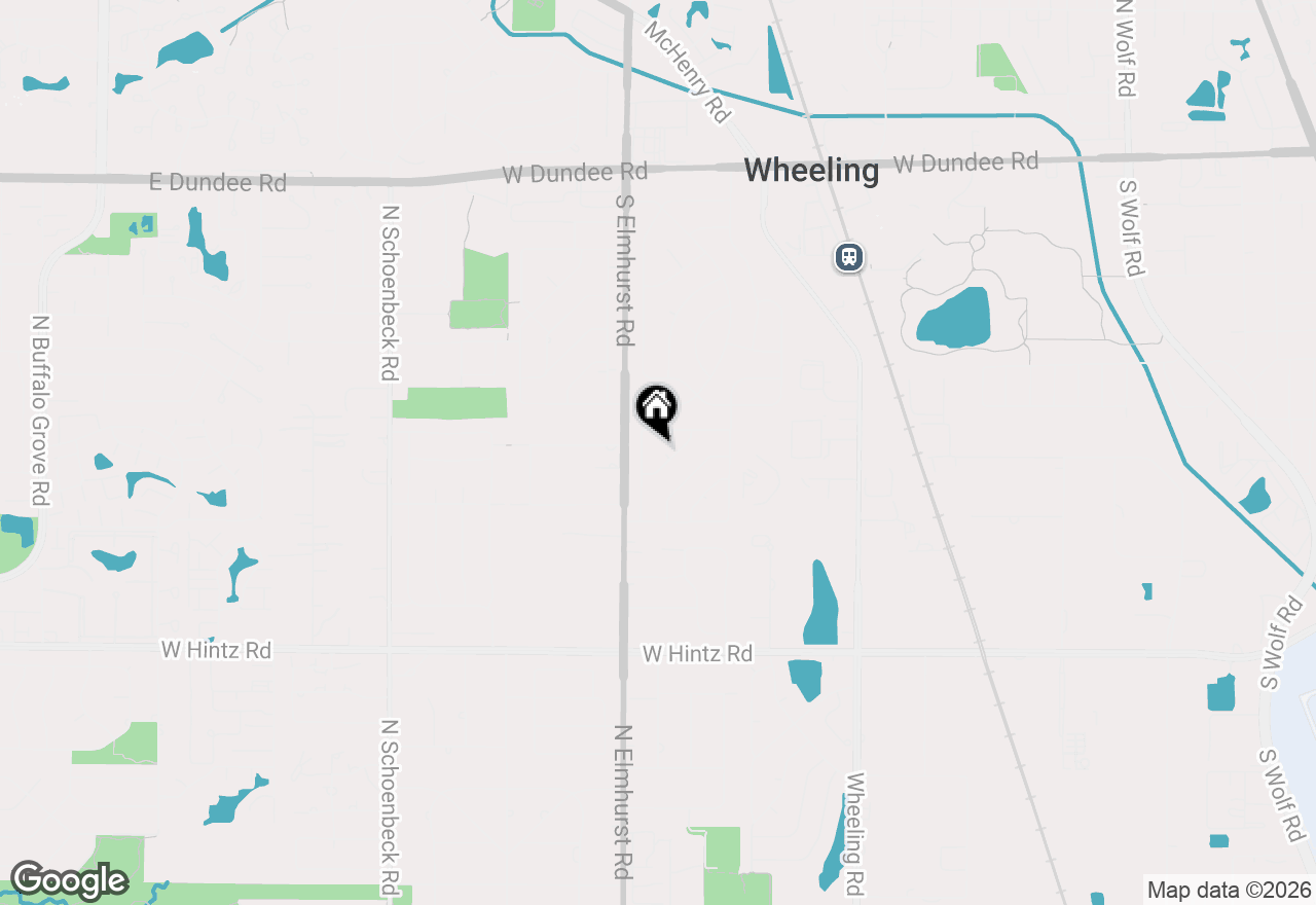 Map of 492 Bernice Court, Wheeling, IL 60090