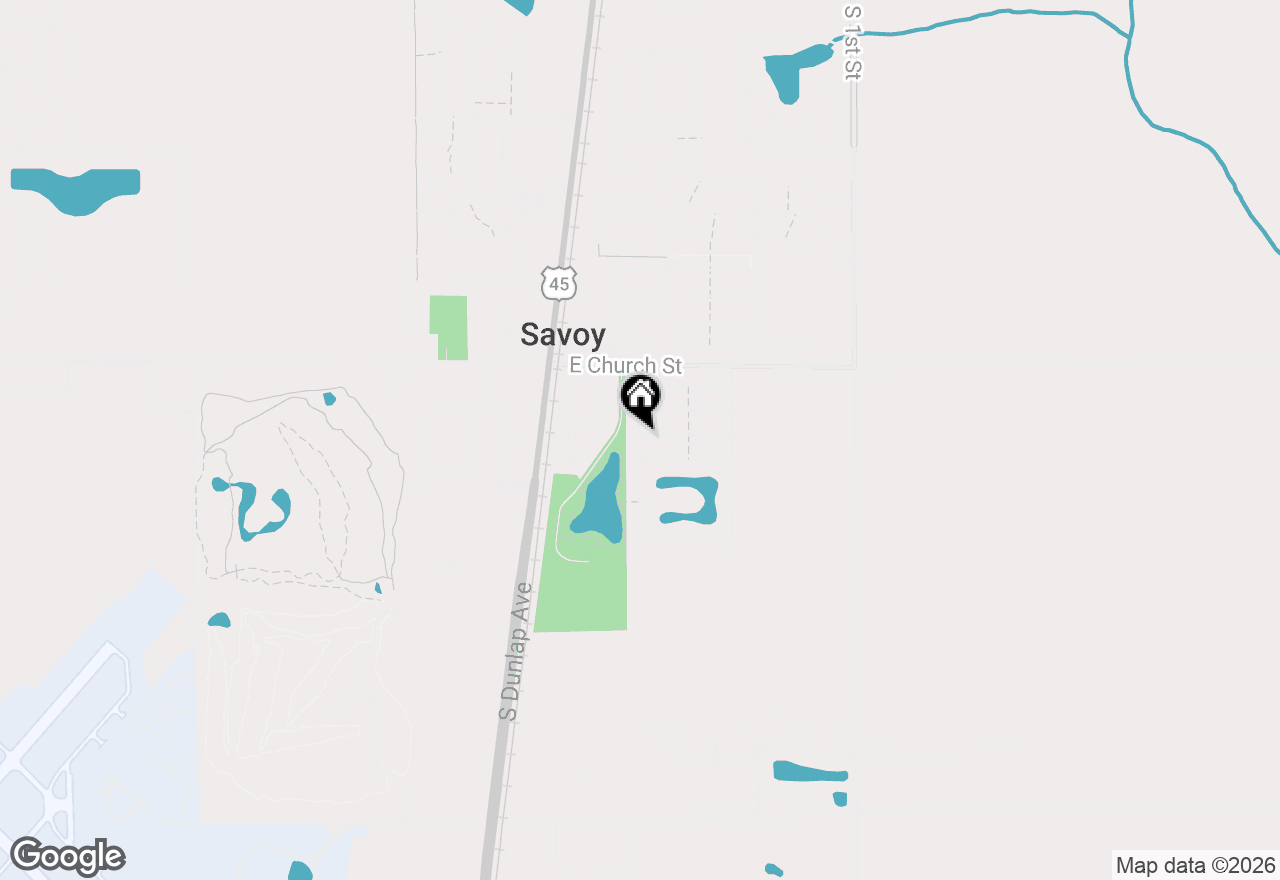 Map of 305 Newhaven Lane, Savoy, IL 61874