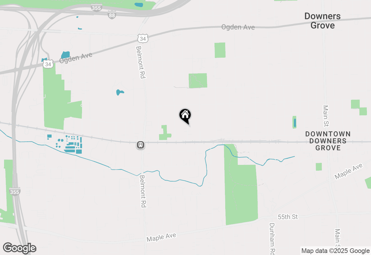 Map of 4920 Stonewall Avenue, Downers Grove, IL 60515