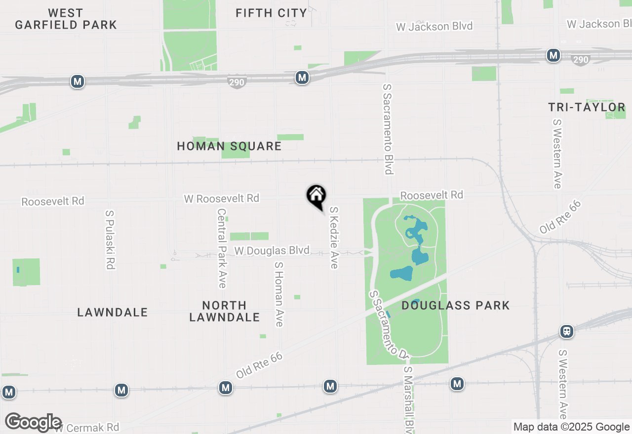 Map of 1242 S Sawyer Avenue, Chicago, IL 60623