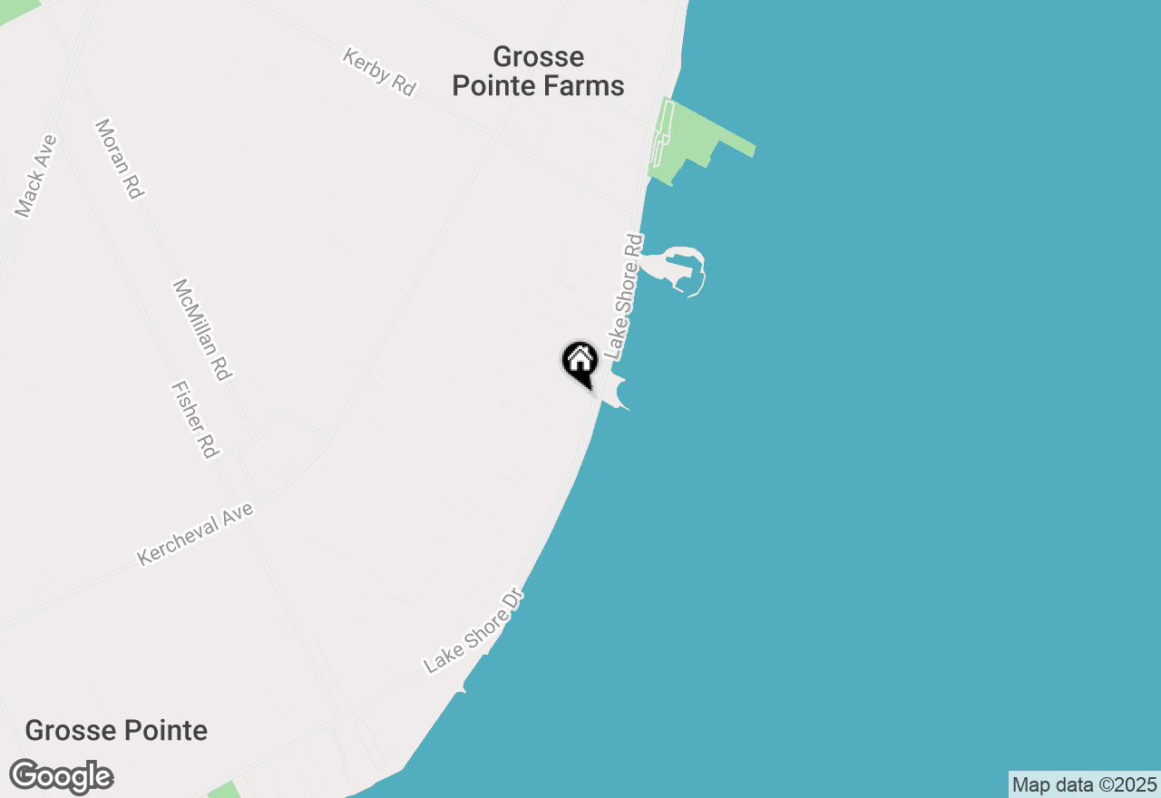 Map of 217 Lake Shore Road, Grosse Pointe Farms, MI 48236