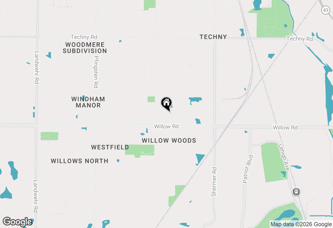 Map of 2457 Seville Circle, Northbrook, IL 60062