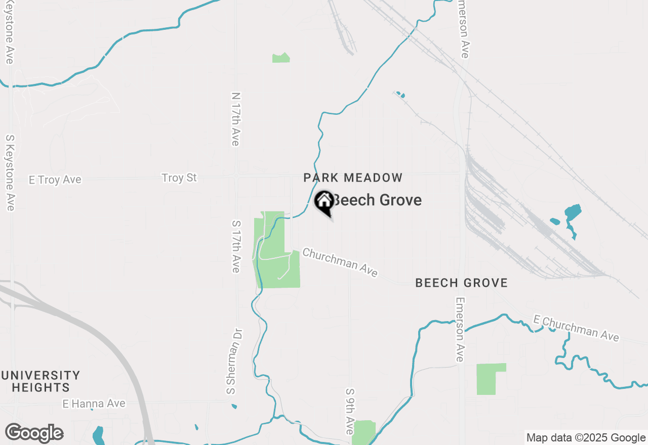 Map of 75 S 11th Avenue, Beech Grove, IN 46107
