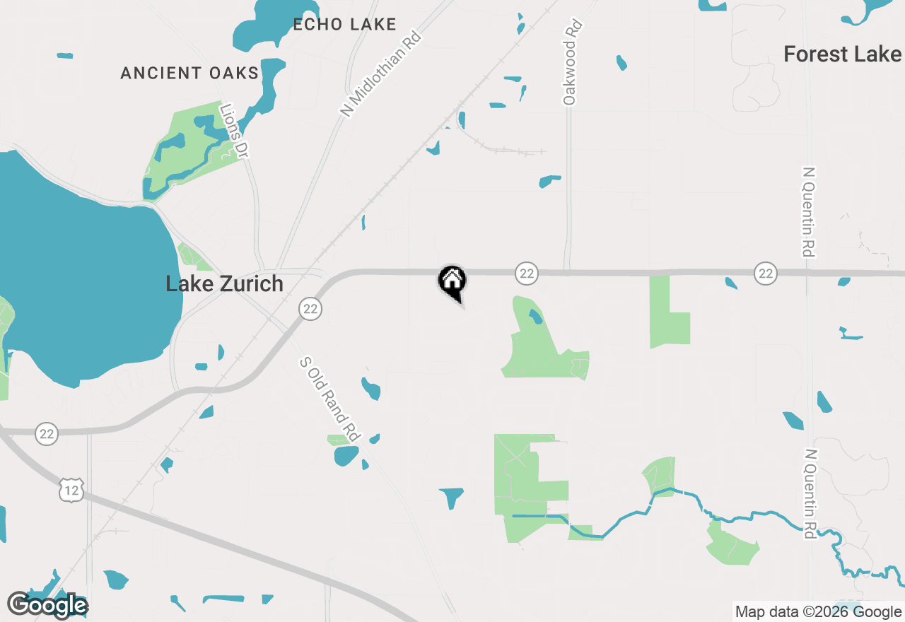 Map of 545 Ramblewood Court, Lake Zurich, IL 60047