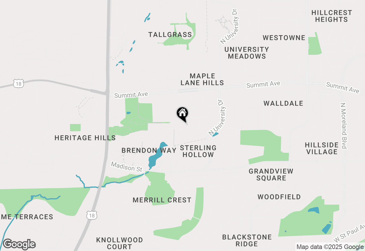 Map of 2824 Burton Dr, Waukesha, WI 53188