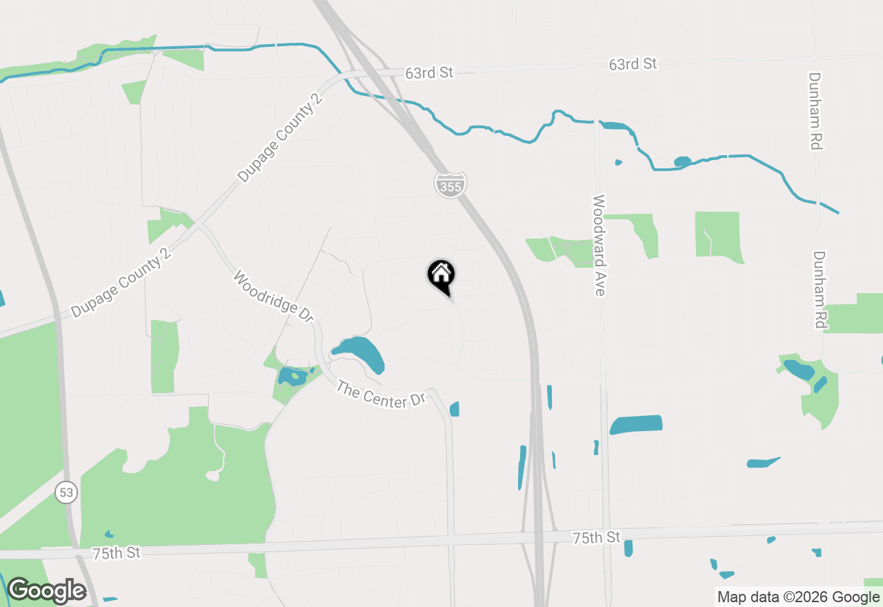 Map of 2458 Brunswick Circle #B, Woodridge, IL 60517