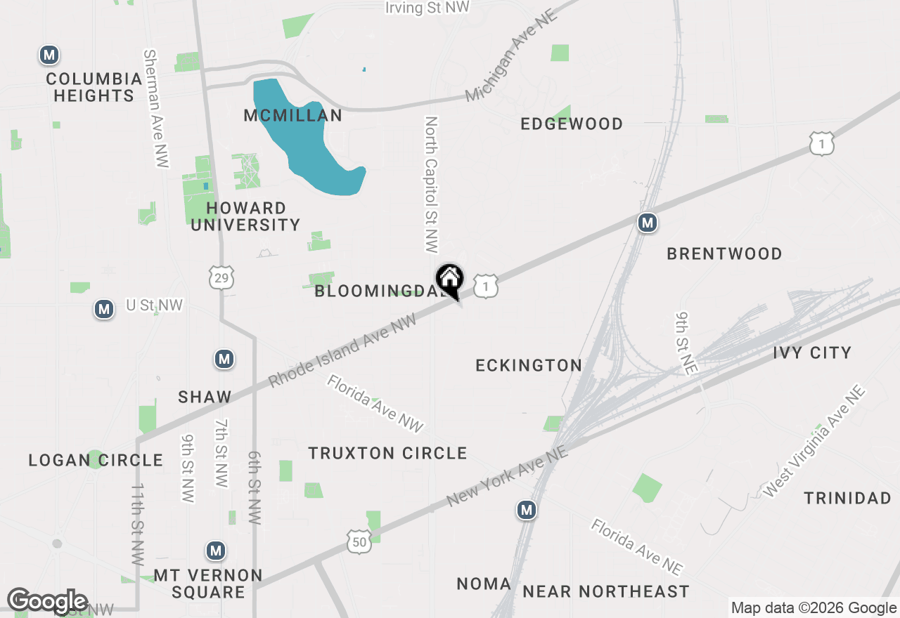 Map of 25 U Street Ne #2, Washington, DC 20002