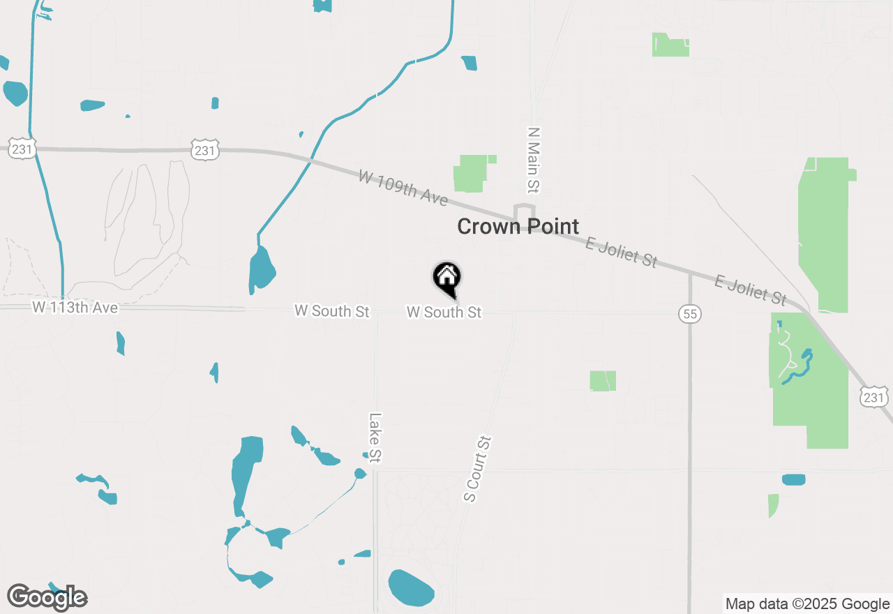 Map of 400 W South Street, Crown Point, IN 46307