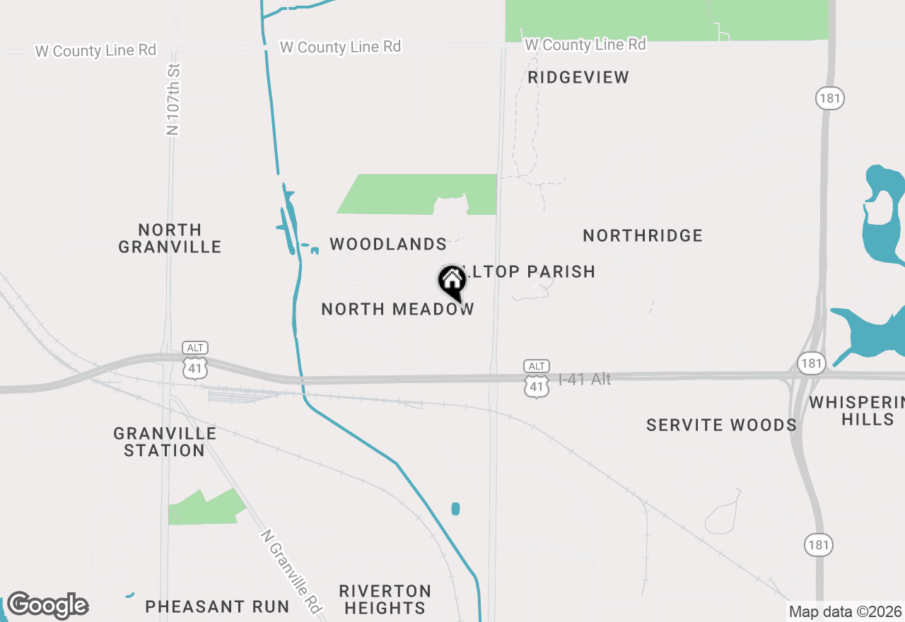 Map of 9060 N 95th St #M, Milwaukee, WI 53224