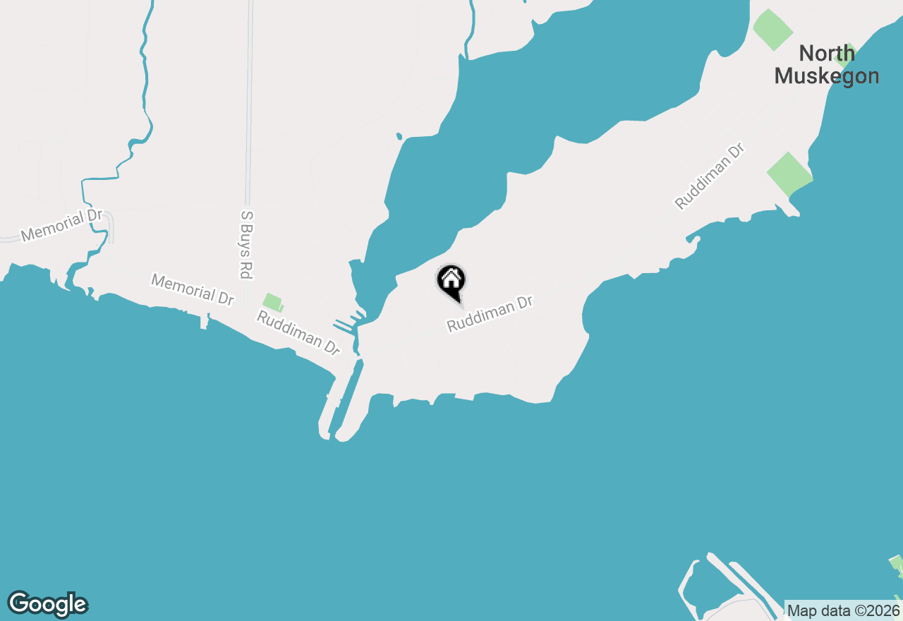 Map of (Address confidential), Muskegon, Michigan 49445