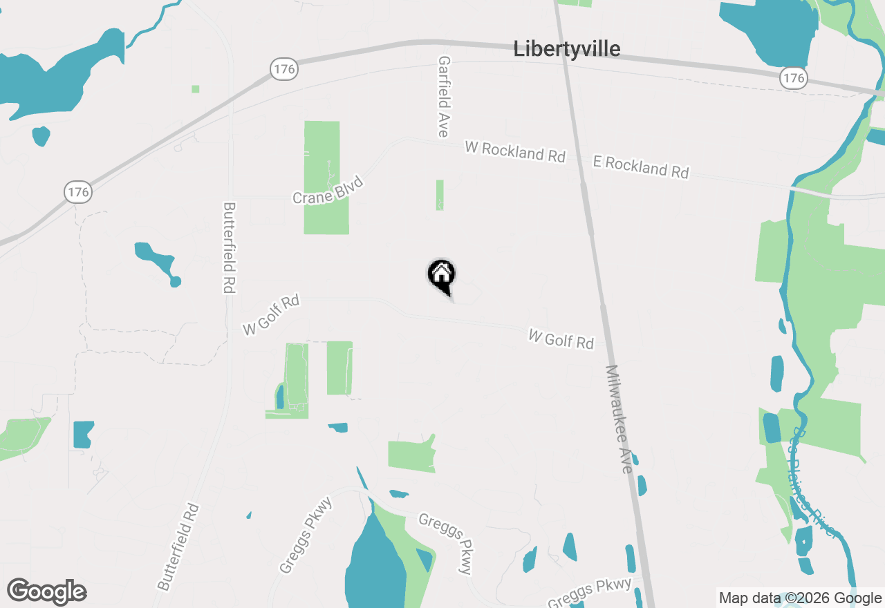Map of 895 Garfield Avenue, Libertyville, IL 60048