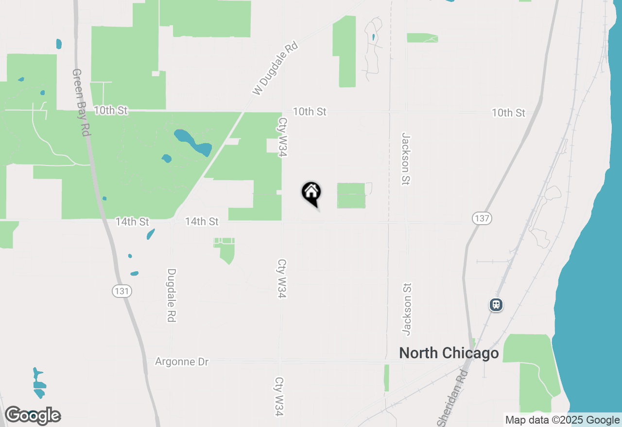 Map of 1705 Lyons Court, Waukegan, IL 60085