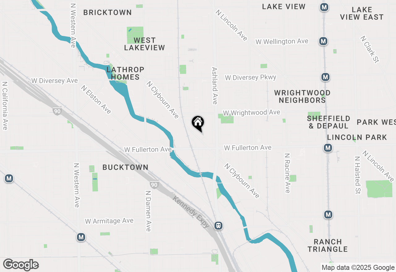 Map of 2451 N Clybourn Avenue #16, Chicago, IL 60614