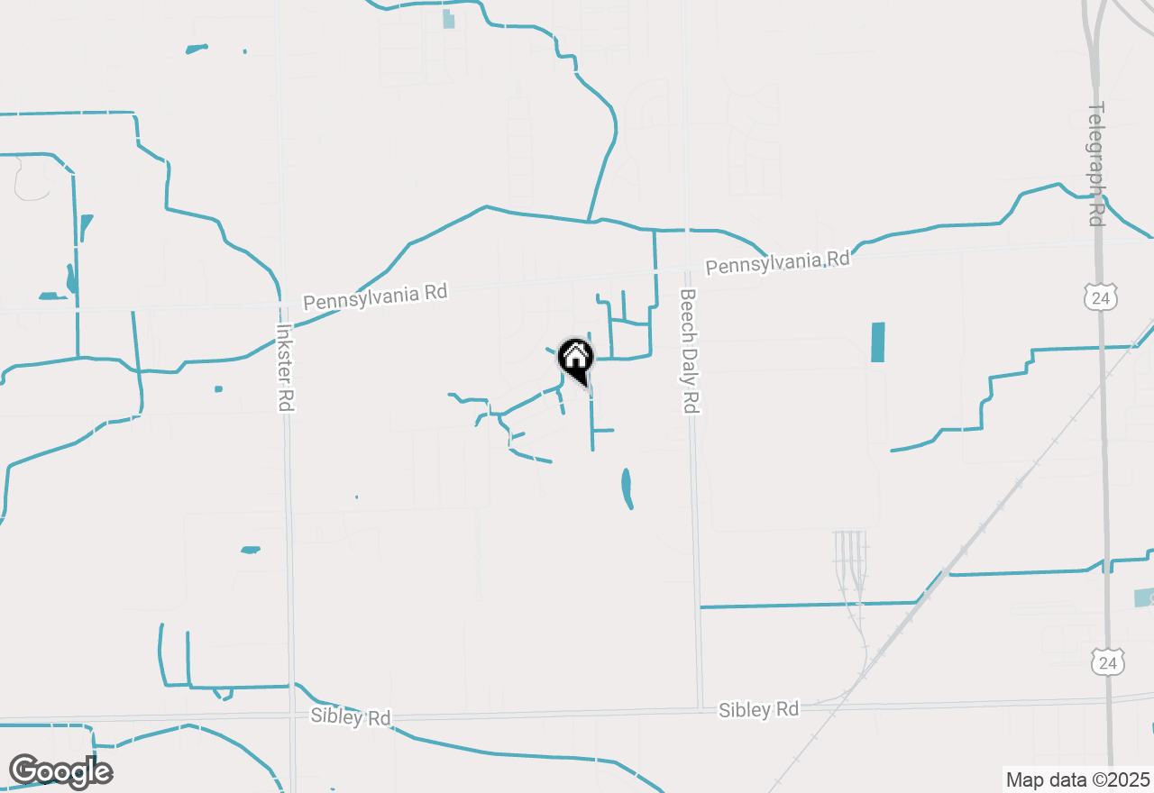 Map of 17751 Woodstock, Romulus, MI 48174