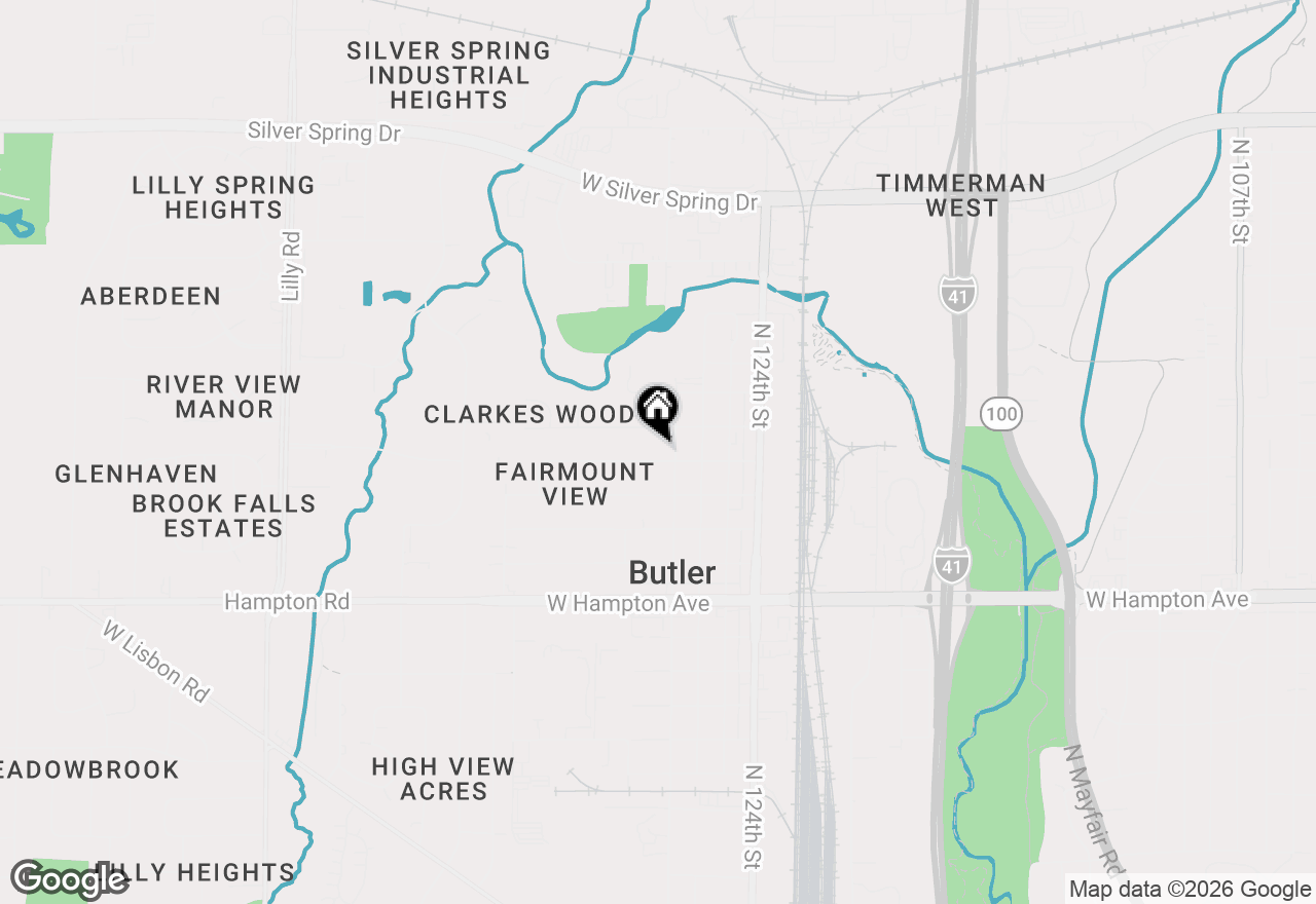 Map of 12718 W Colfax Pl, Butler, WI 53007