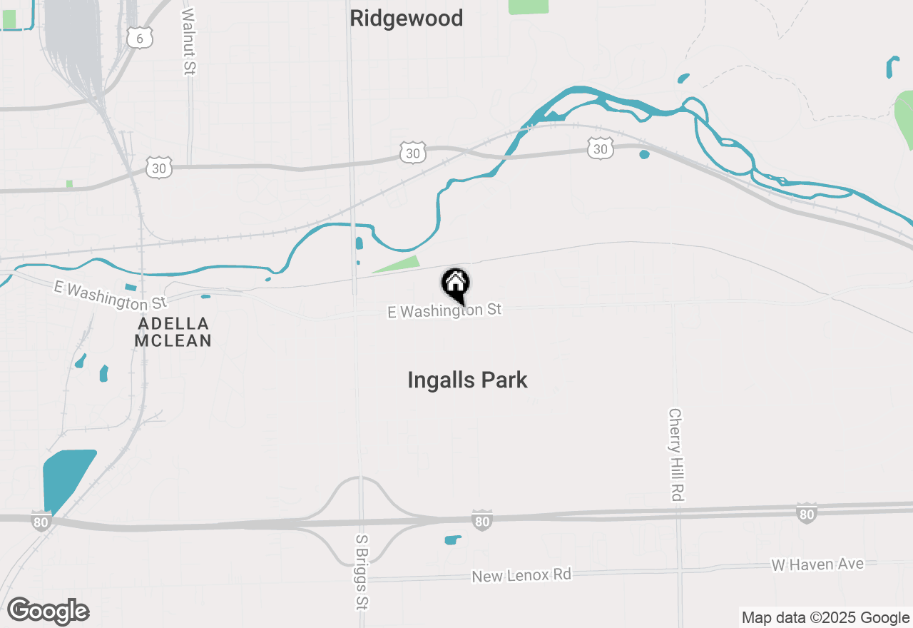 Map of 1814 E Washington Street, Joliet, IL 60433