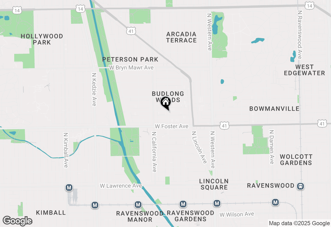 Map of 2707 W Berwyn Street #2, Chicago, IL 60625