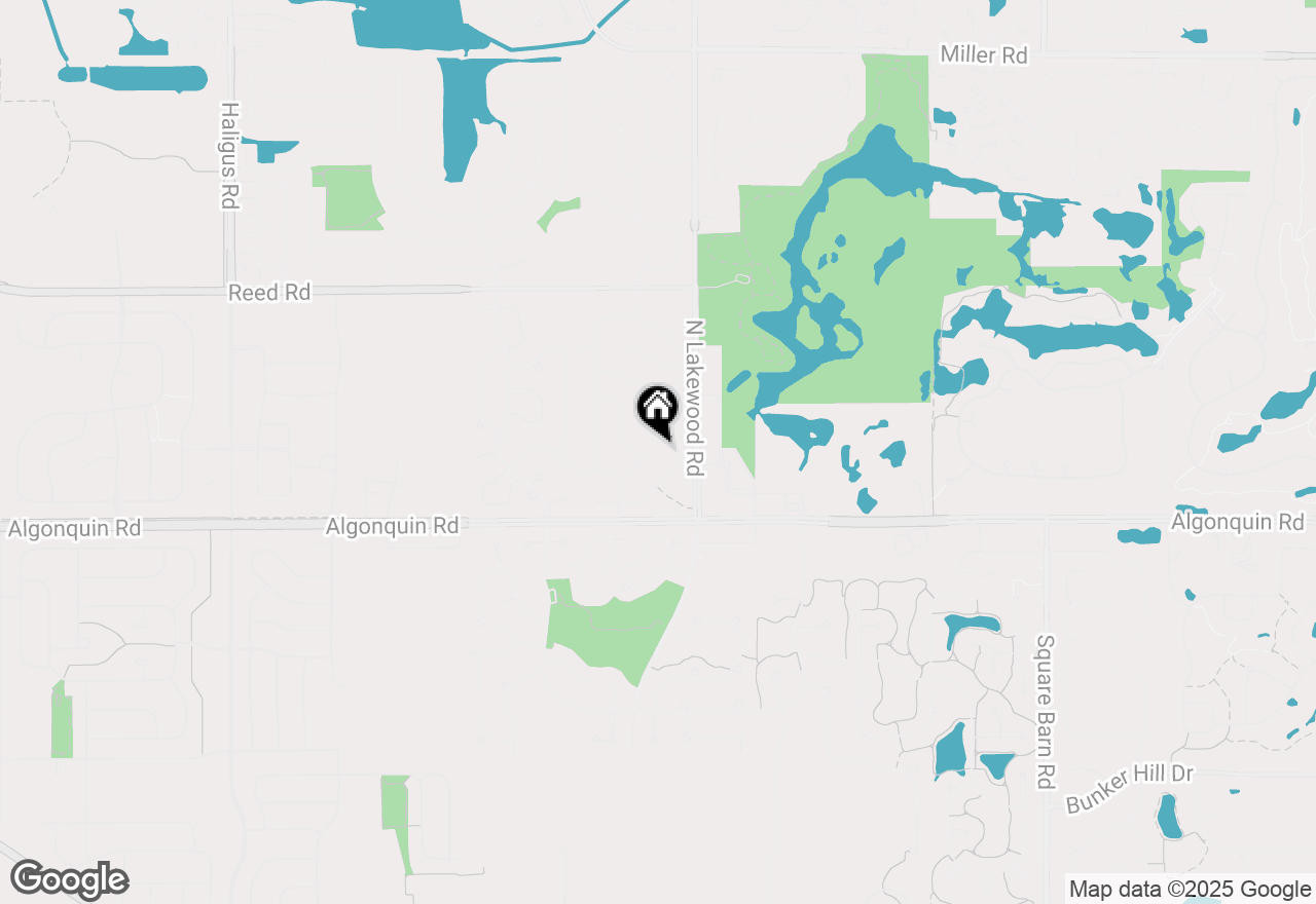 Map of 210 Ellis Road, Lake In The Hills, IL 60156