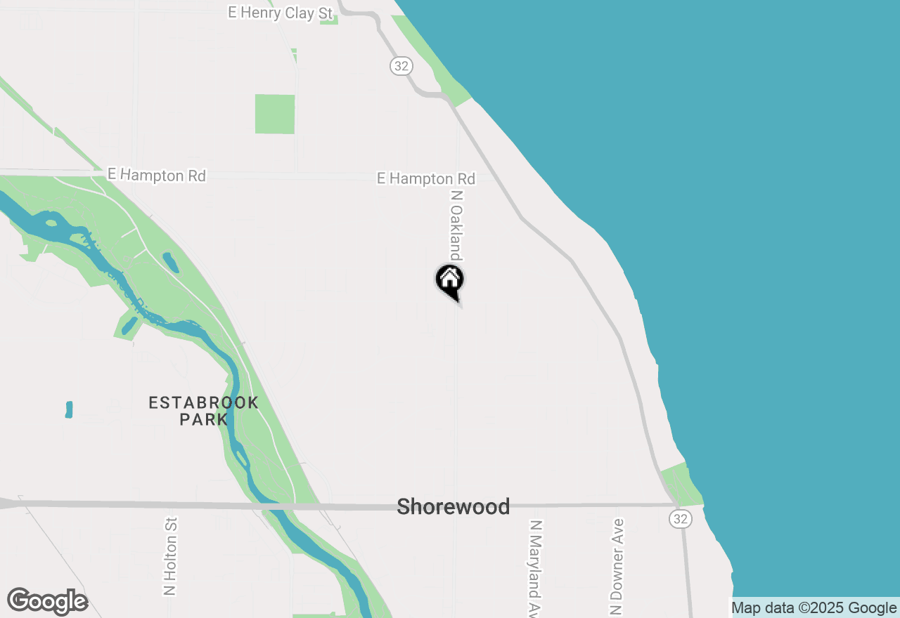 Map of 1717 E Kensington Blvd, Shorewood, WI 53211
