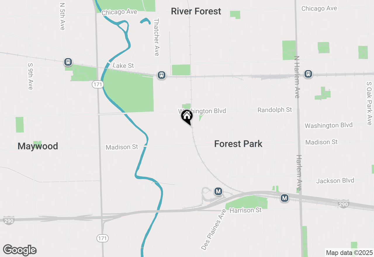 Map of 19 Forest Avenue, River Forest, IL 60305