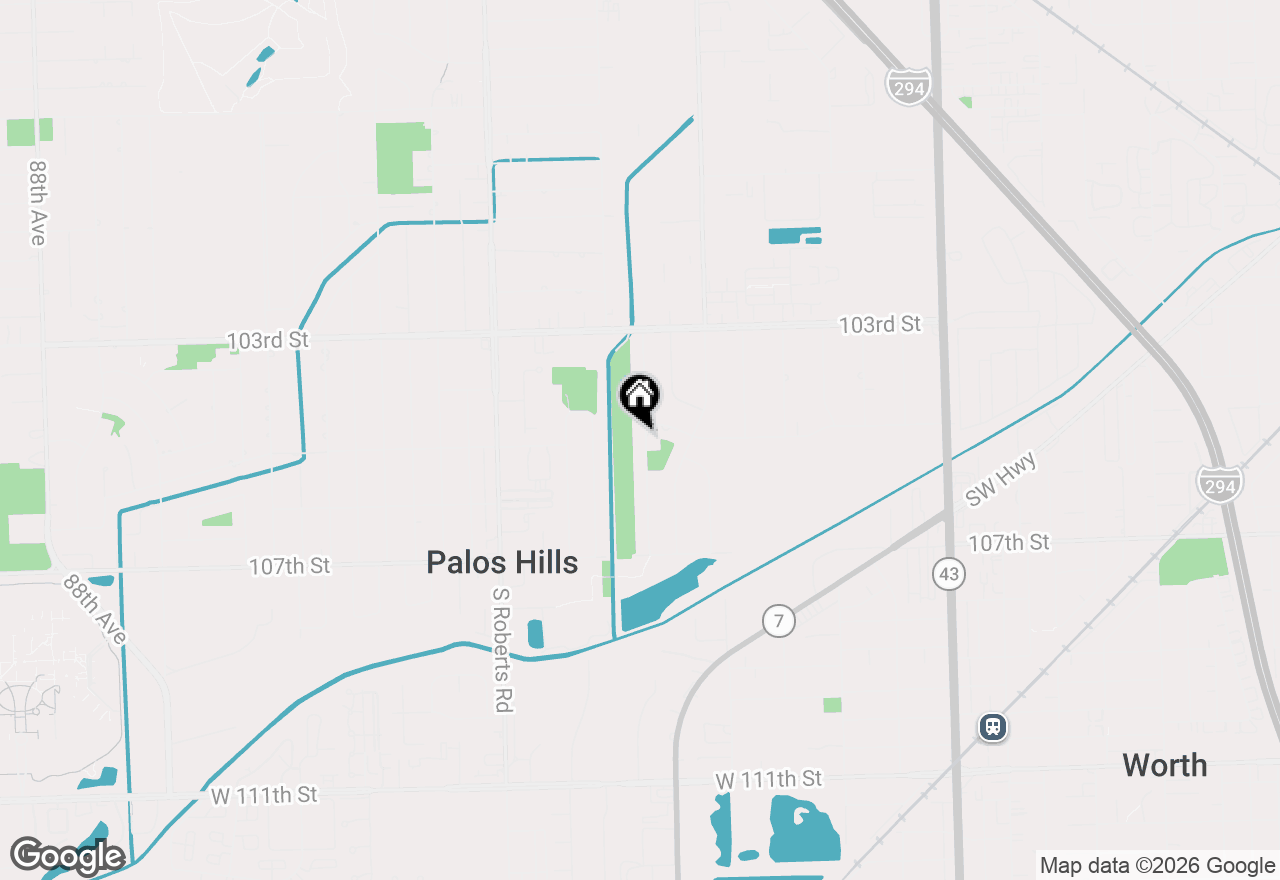 Map of 10506 S Michael Drive, Palos Hills, IL 60465