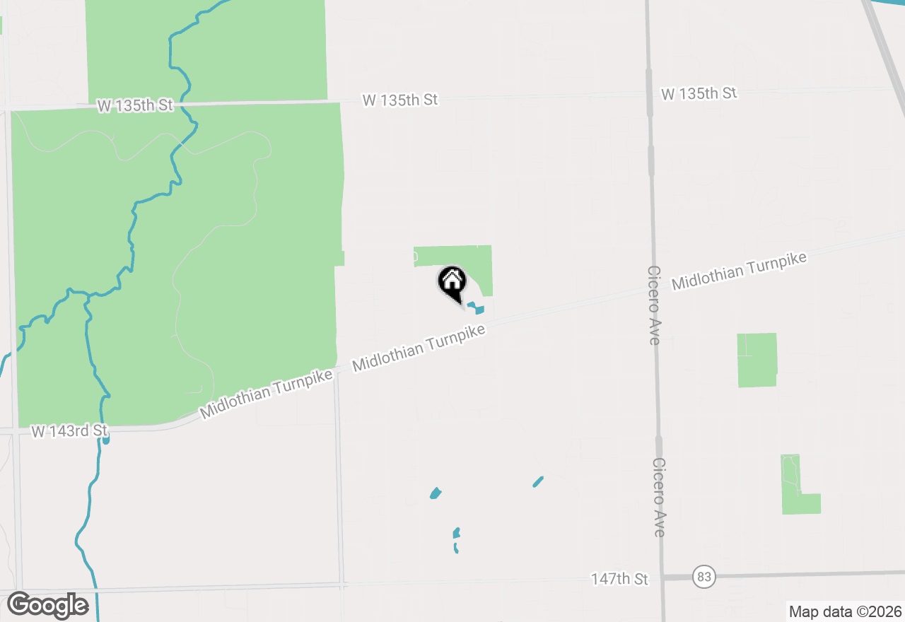 Map of 14023 Gail Lane #408, Crestwood, IL 60418