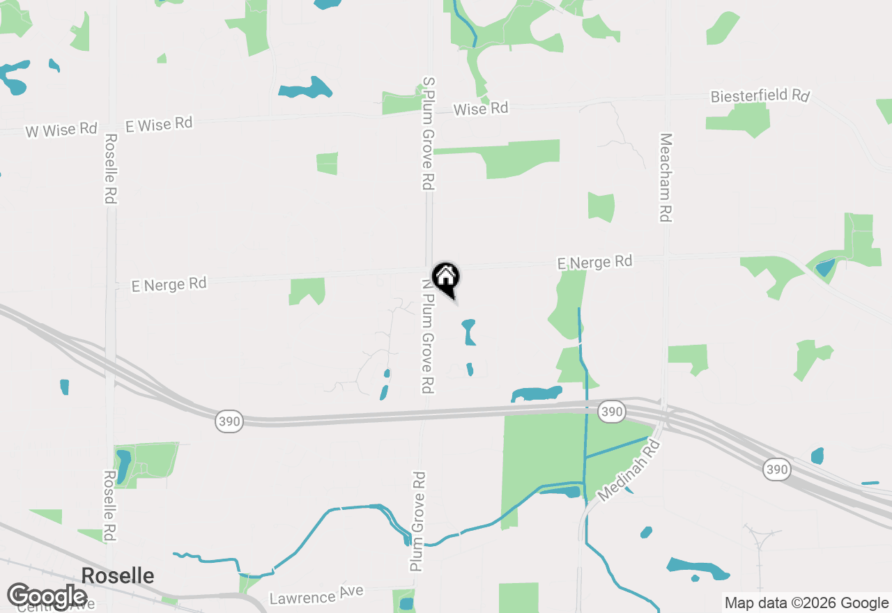 Map of (Address confidential), Roselle, Illinois 60172