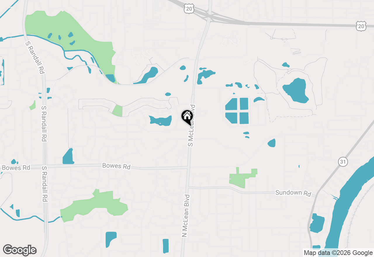 Map of 1502 Sawgrass Court, Elgin, IL 60123