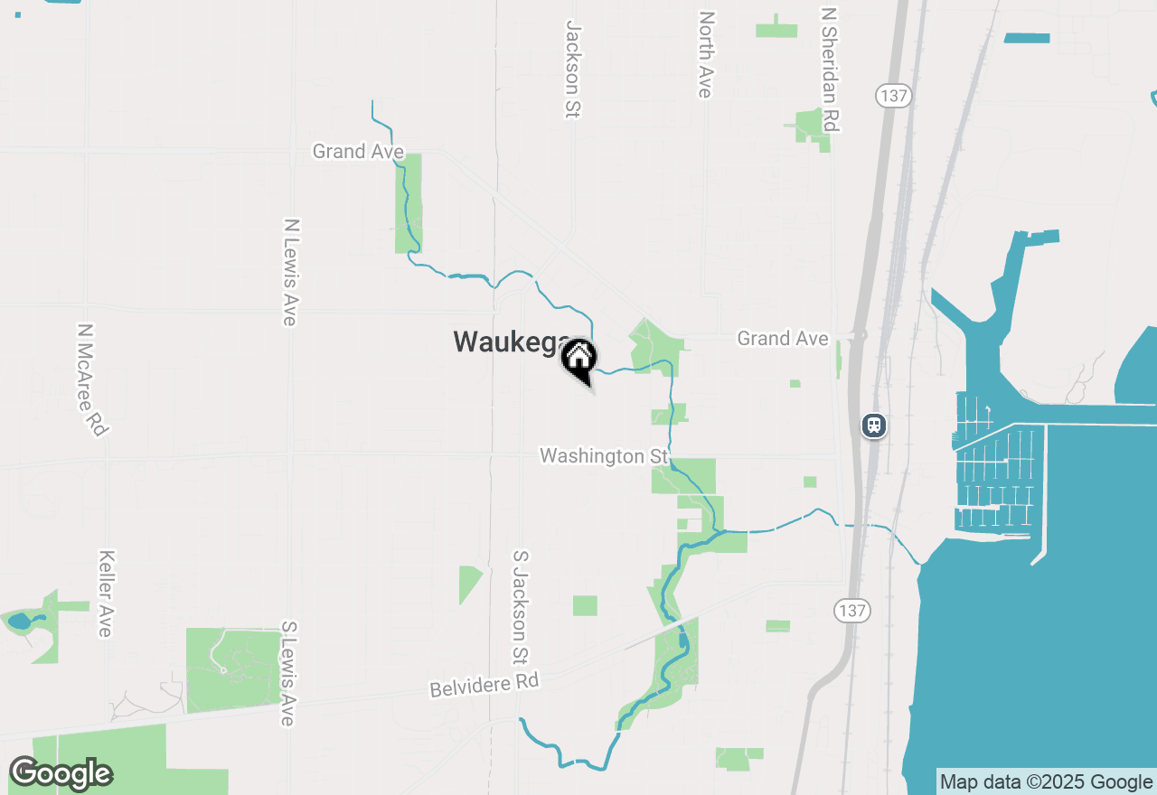 Map of 119 Philippa Avenue, Waukegan, IL 60085