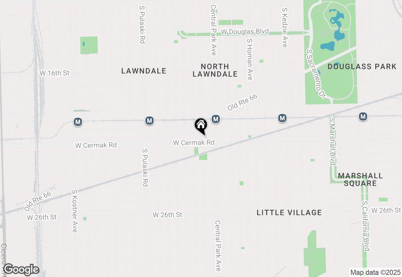 Map of 2151 S Lawndale Avenue, Chicago, IL 60623