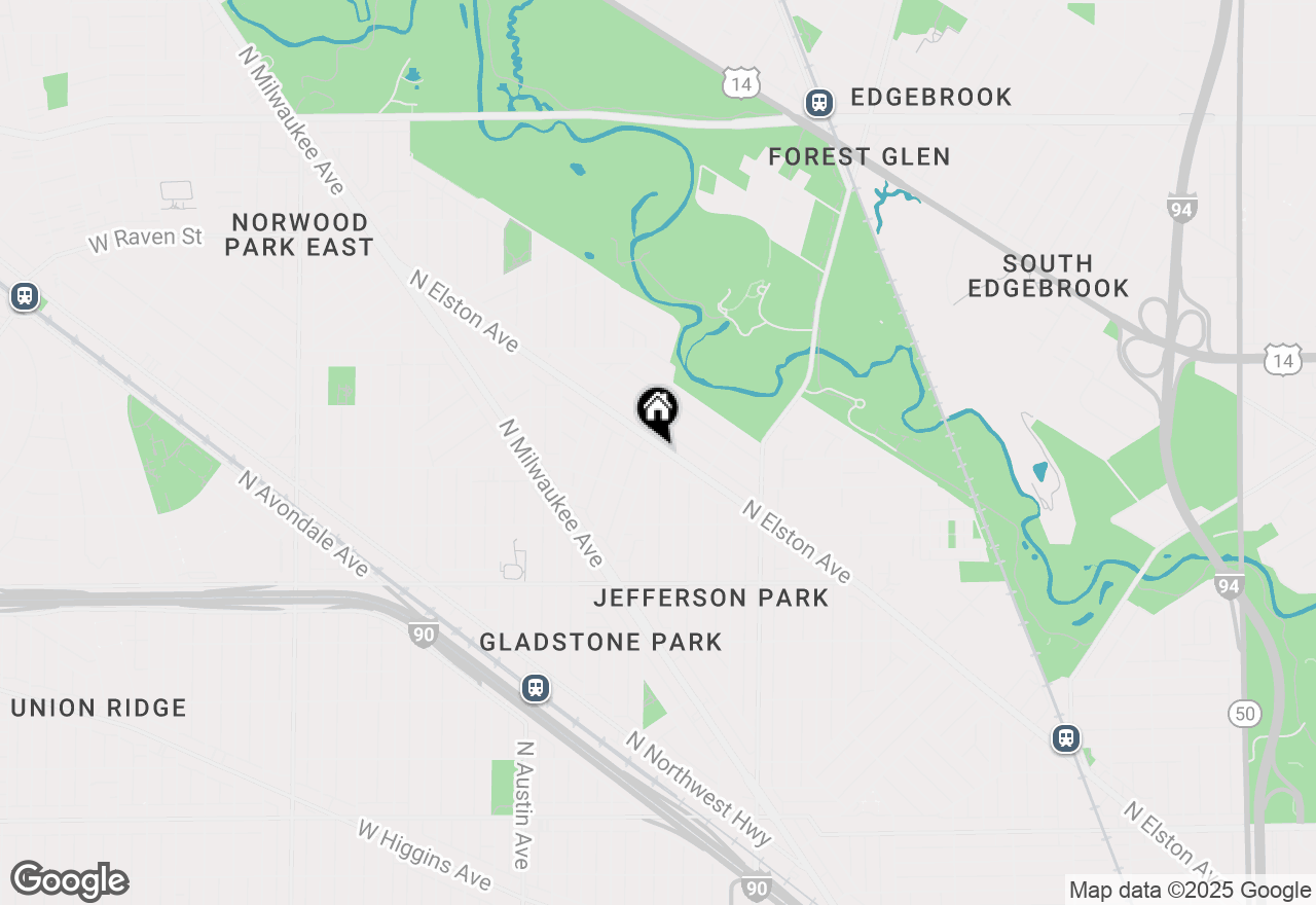 Map of 5814 N Elston Avenue, Chicago, IL 60646