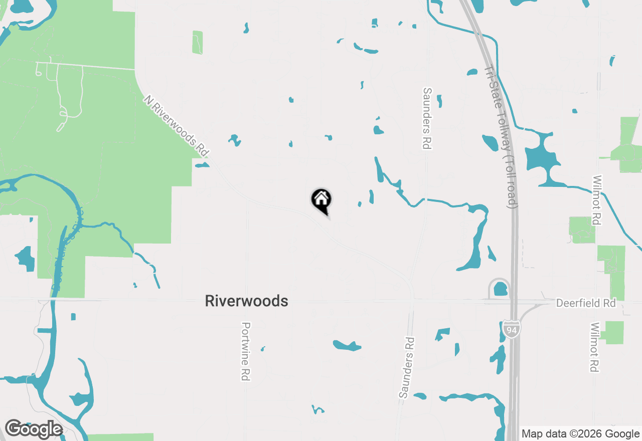 Map of 2640 Forest Glen Trail, Riverwoods, IL 60015