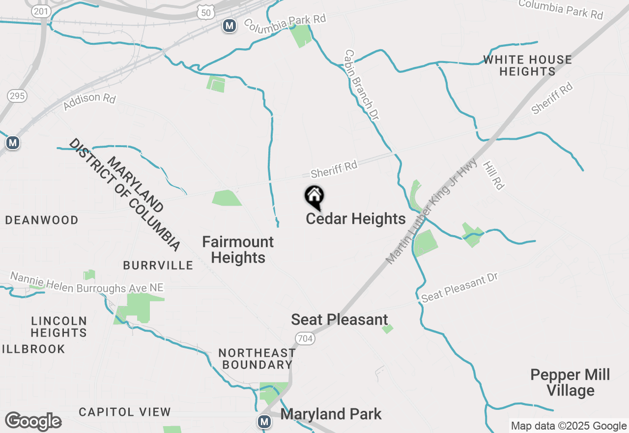 Map of 922 Cedar Heights Drive, Capitol Heights, MD 20743