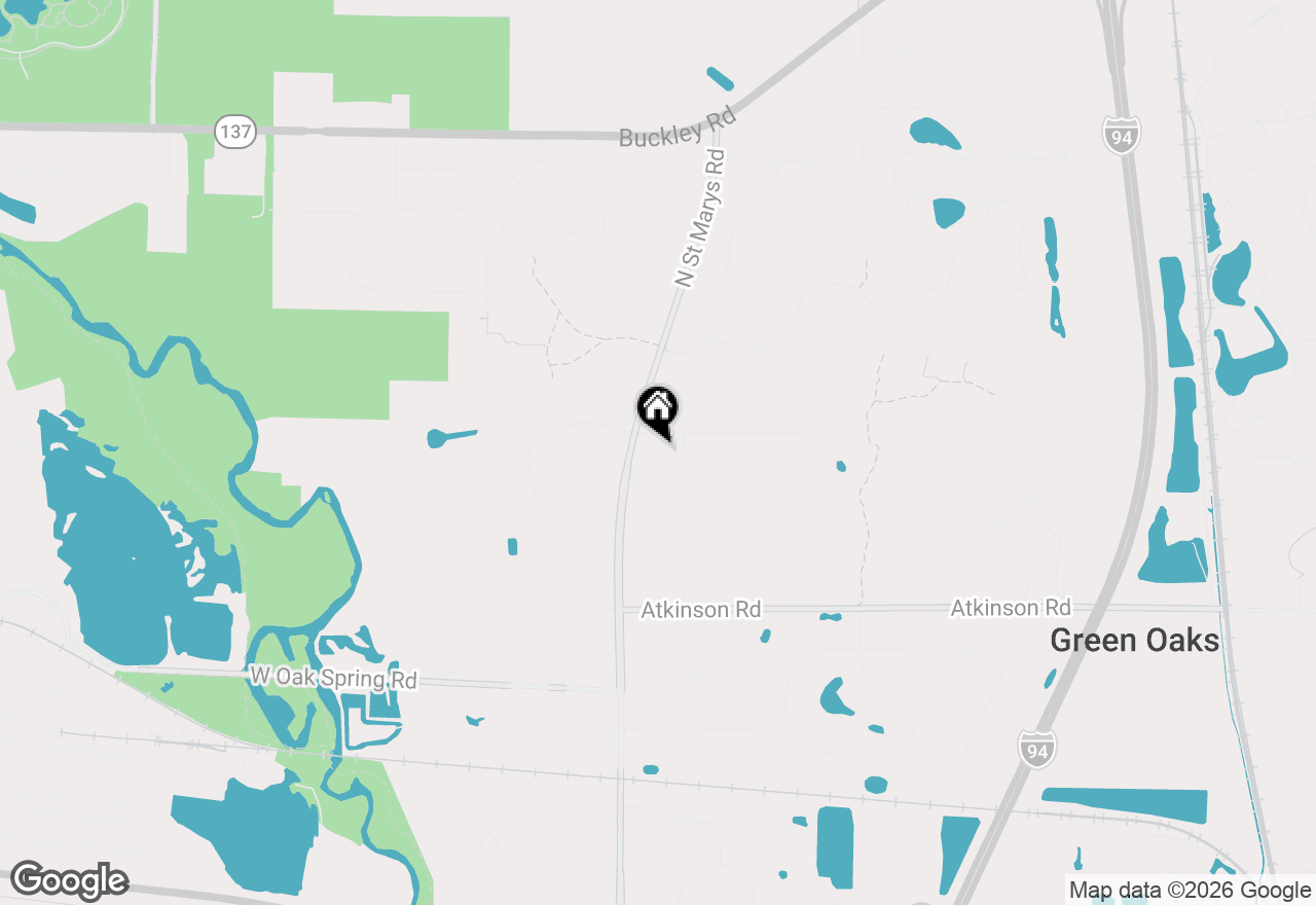 Map of 1350 N St Marys Road, Green Oaks, IL 60048