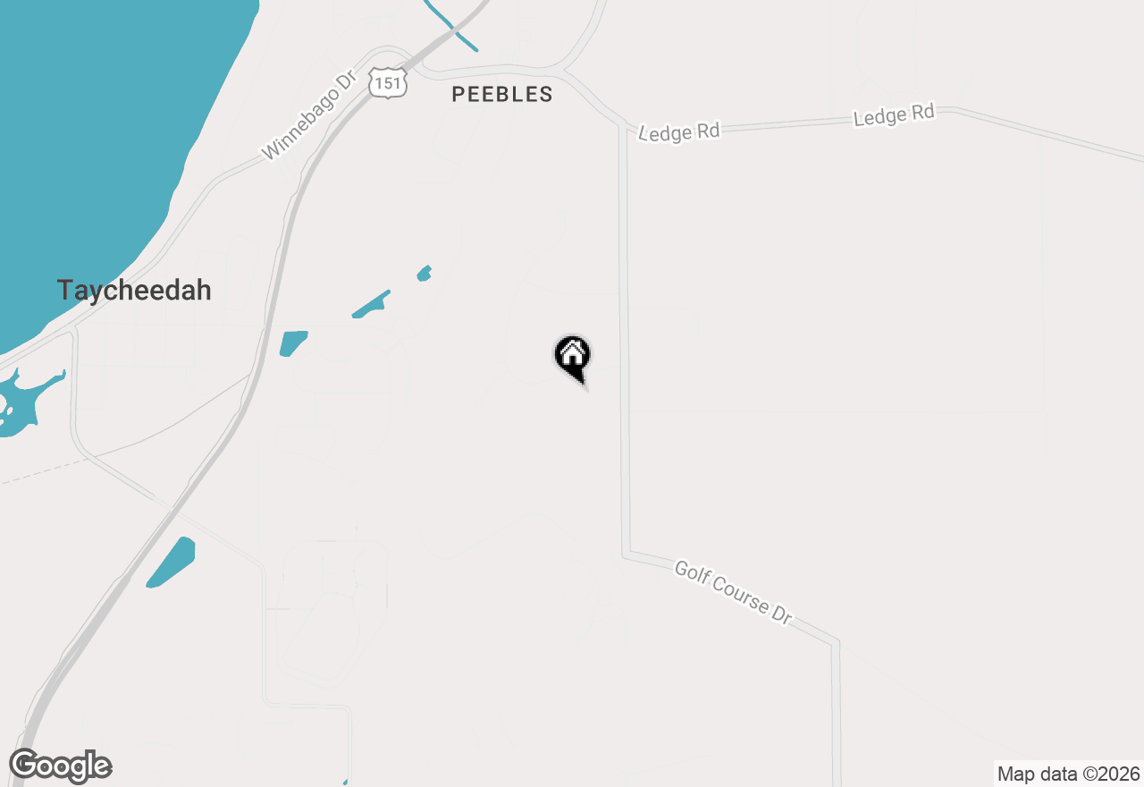 Map of W4348 Niagara Ln, Fond Du Lac, WI 54937